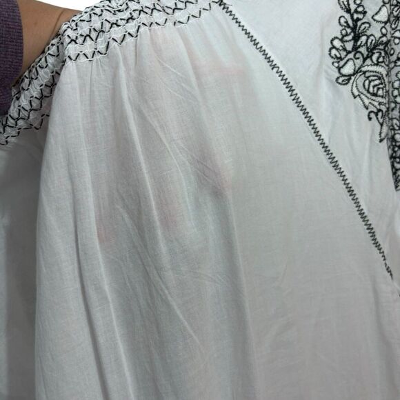 Lauren Ralph Lauren Women's Embroidered CottageCore Cotton Voile Dress Sz 12 - Picture 10 of 13